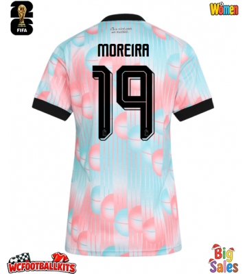 Belgium Diego Moreira #19 Replica Away Stadium Shirt for Women World Cup 2026 Short Sleeve